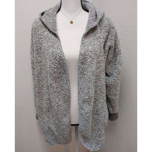Soft Sherpa Hoodie Cardigan Size 